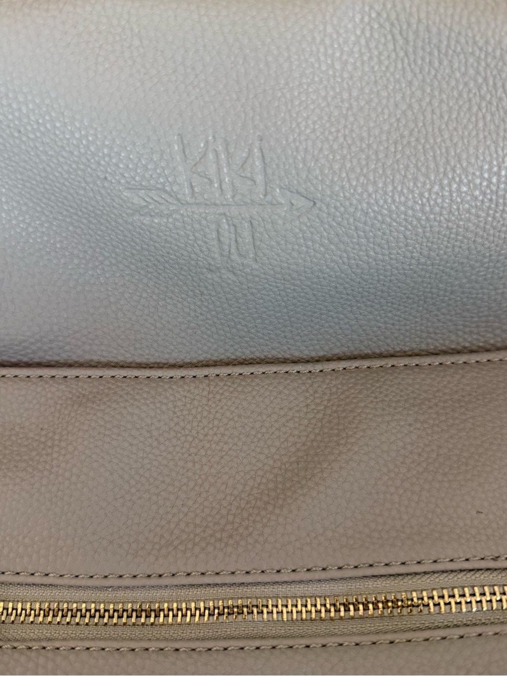 Kiki Lu Gray Faux Leather Diaper Bag Backpack / Crossbody – Good Condition - Picture 2 of 8